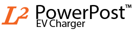 Level 2 powerpost electric vehicle (ev) charging station